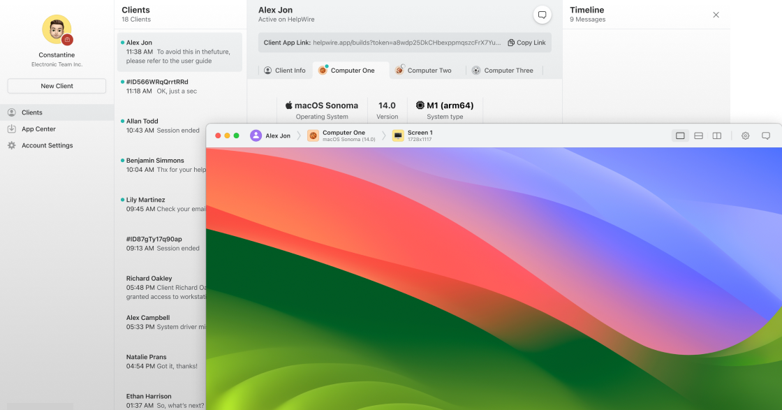 Article main screen