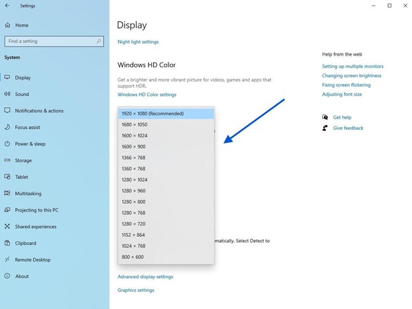 how to find the resolution of your monitor